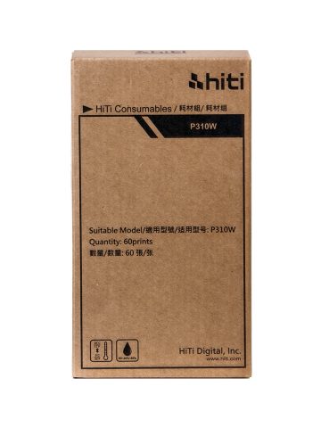 P310W Consumable Pack = 60-image ribbon + 60 sheets of HiTi photo paper