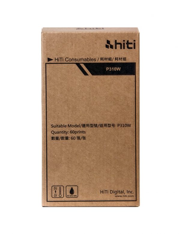 P310W Consumable Pack = 60-image ribbon + 60 sheets of HiTi photo paper